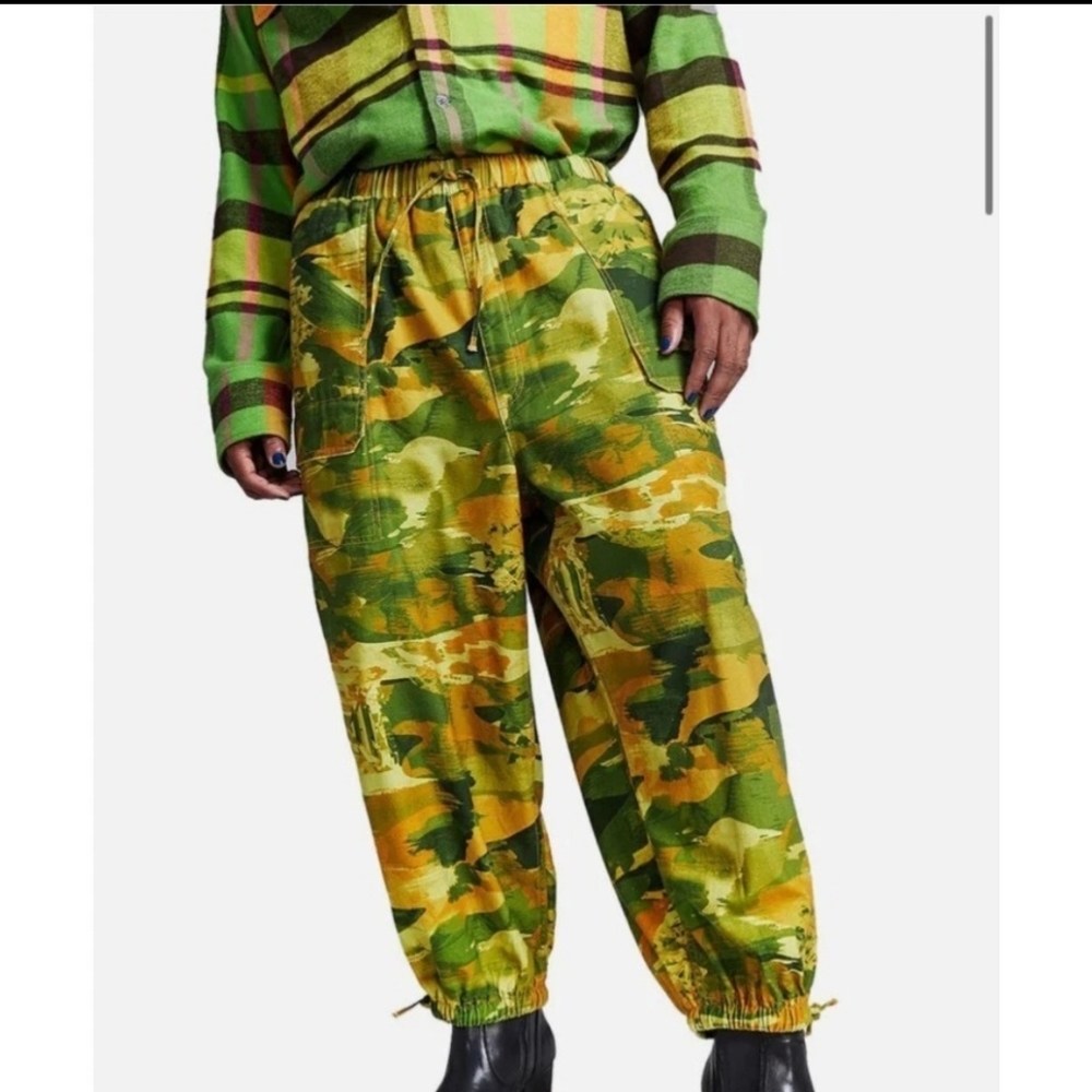 AND NOW THIS Men’s Camouflage Cropped Cargo Pants NWT XXL Jerome Lamaar AA-3414